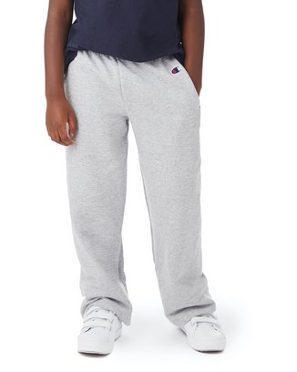  Youth Powerblend® Open-Bottom Fleece Pant with Pockets 
