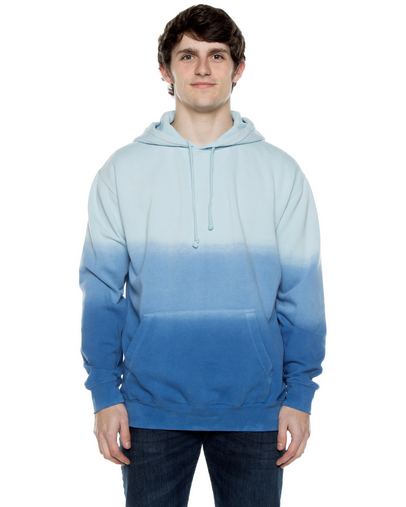  Unisex 8.25 oz. 80/20 Cotton/Poly Triple Dipped Pigment-Dyed Hooded Sweatshirt 