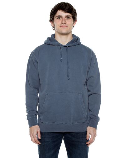  Unisex 8.25 oz. 80/20 Cotton/Poly Pigment-Dyed Hooded Sweatshirt 