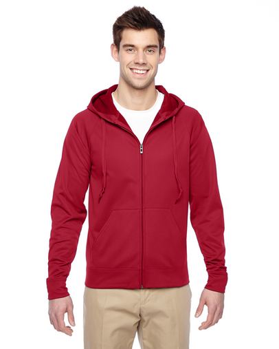 Adult 6 oz. DRI-POWER® SPORT Full-Zip Hooded Sweatshirt