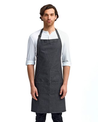  Unisex Jeans Stitch Denim Bib Apron 