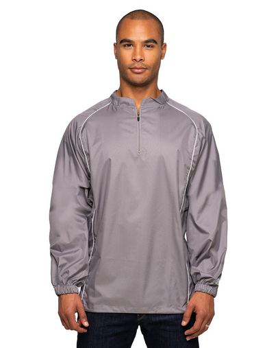 Adult 1/4-Zip Poly Dobby Jacket