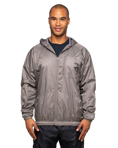  Adult Nylon Taffeta Hooded Coaches Jacket 