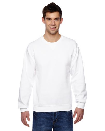  Adult SofSpun® Crewneck Sweatshirt - WHITE - S 