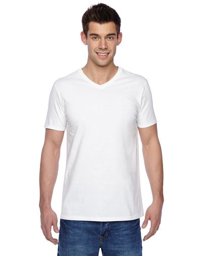  Adult Sofspun® Jersey V-Neck T-Shirt 
