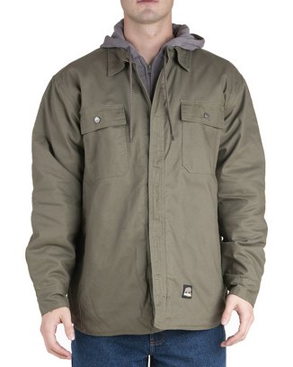  Men's Throttle Hooded Shirt Jacket 