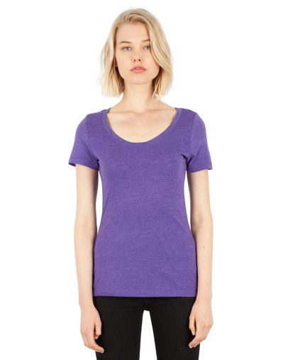  Ladies' 4.6 oz. Tri-Blend Scoop Neck T-Shirt 