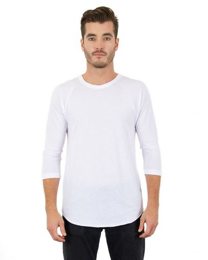  Unisex 4.6 oz. Tri-Blend 3/4-Sleeve Raglan T-Shirt 