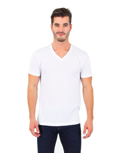  Men's 4.6 oz. Tri-Blend V-Neck T-Shirt 