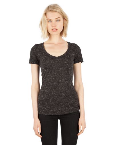 Ladies' 4.3 oz. Caviar Deep V-Neck T-Shirt 