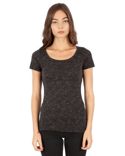  Ladies' 4.3 oz. Caviar Scoop Neck T-Shirt 