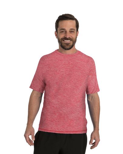  Men's Hit Short Sleeve T-Shirt with Back Mesh Panel 