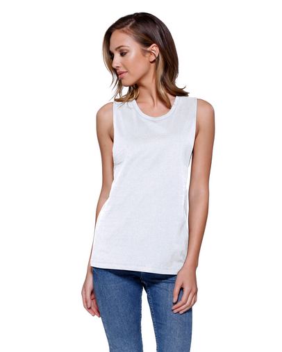 Ladies' Cotton Muscle T-Shirt
