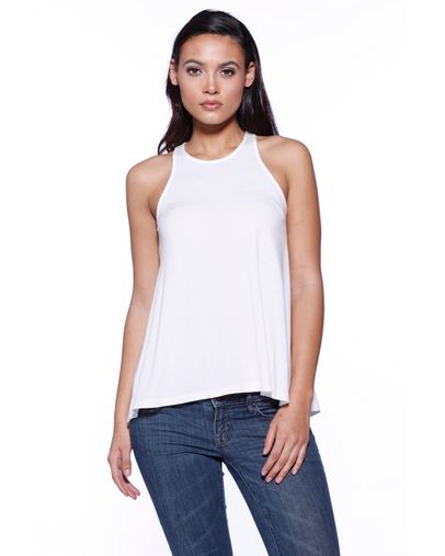  Ladies' CVC Flared Tank Top 