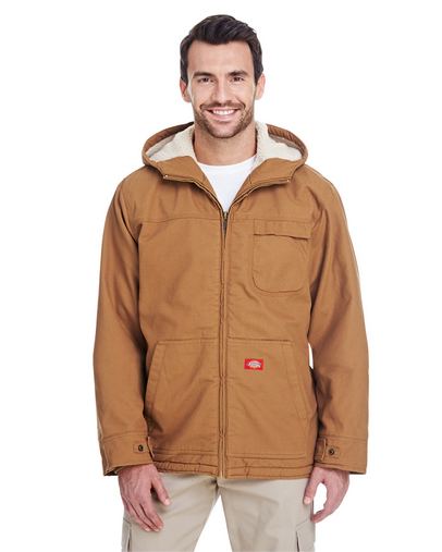  Men's 8.5 oz. Sanded Duck Sherpa-Lined Hooded??Jacket 