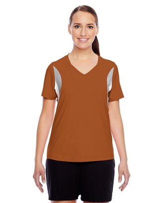  Ladies' Short-Sleeve Athletic V-Neck Tournament Jersey 