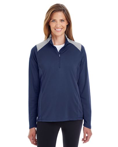 Ladies' Command Colorblock Snag Protection Quarter-Zip