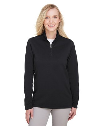  Ladies' Coastal Pique Fleece Quarter-Zip 