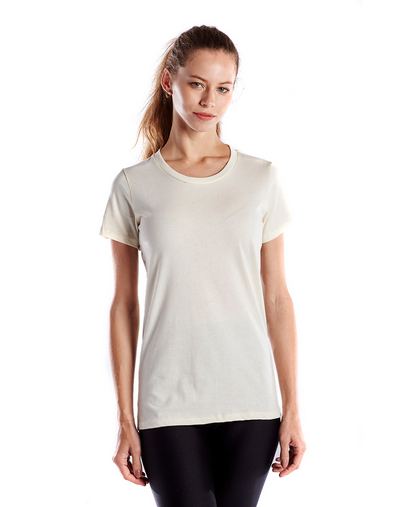  Ladies' 4.5 oz. Short-Sleeve Garment-Dyed Jersey Crew 