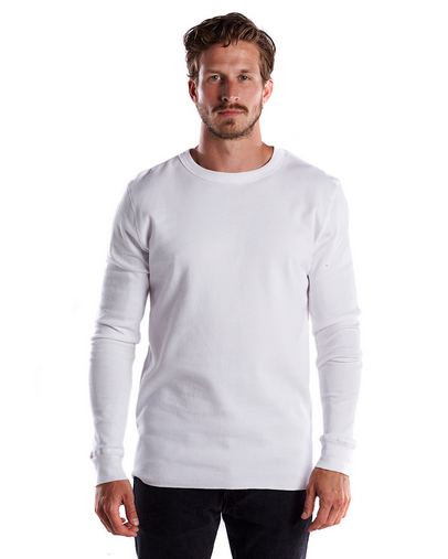  Men's 5.8 oz. Long-Sleeve Thermal Crewneck 