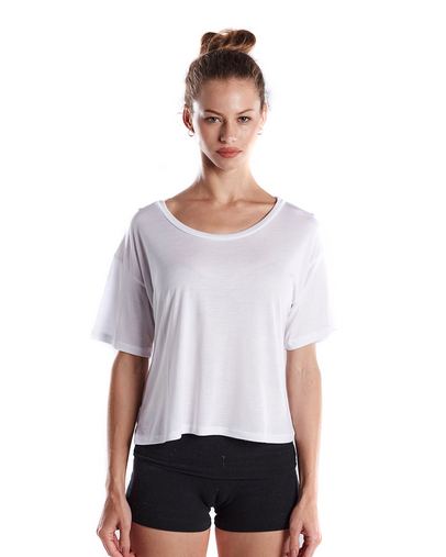 Ladies' 4.2 oz. Boxy Open Neck Top