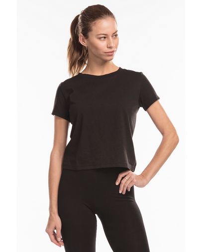 Ladies' Short Sleeve Crop T-Shirt
