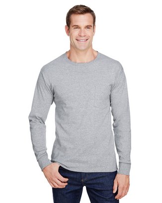  Adult Workwear Long-Sleeve Pocket T-Shirt 