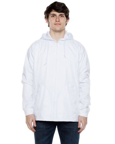  Unisex Nylon Full Zip Hooded Jacket 