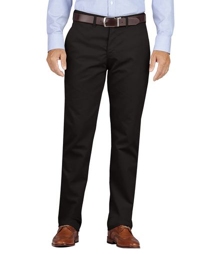  Men's KHAKI Slim Fit Tapered Leg Flat Front Pant 