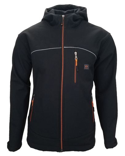  Men's Storm Protector Hooded Solid Soft Shell Jacket 