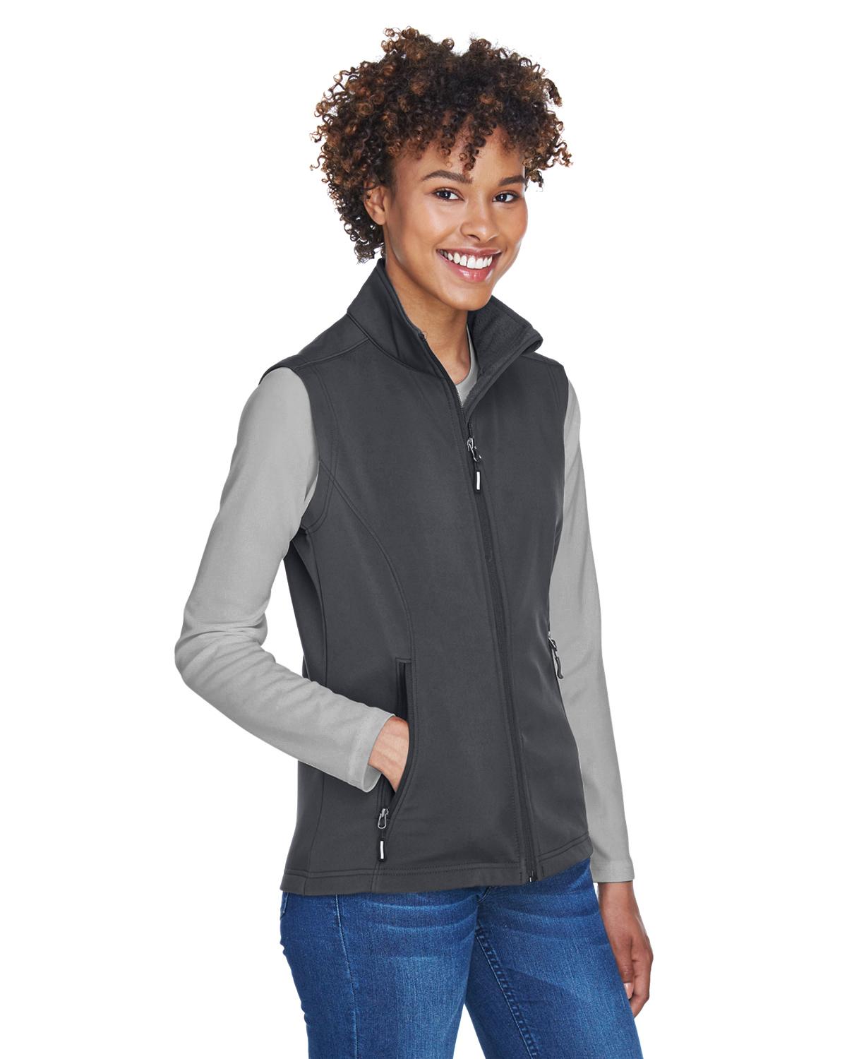 Core 365 Ladies' Cruise TwoLayer Fleece Bonded Soft Shell Vest CE701W